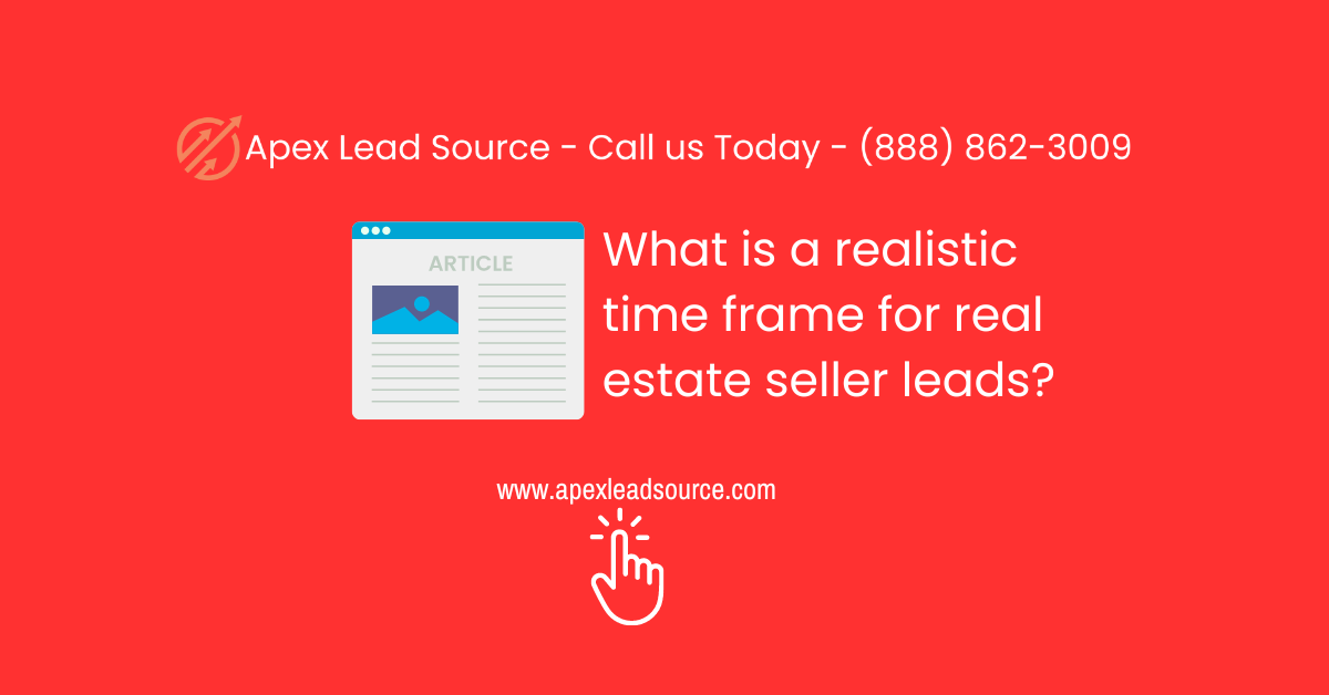 Realistic Seller Lead Time Frame