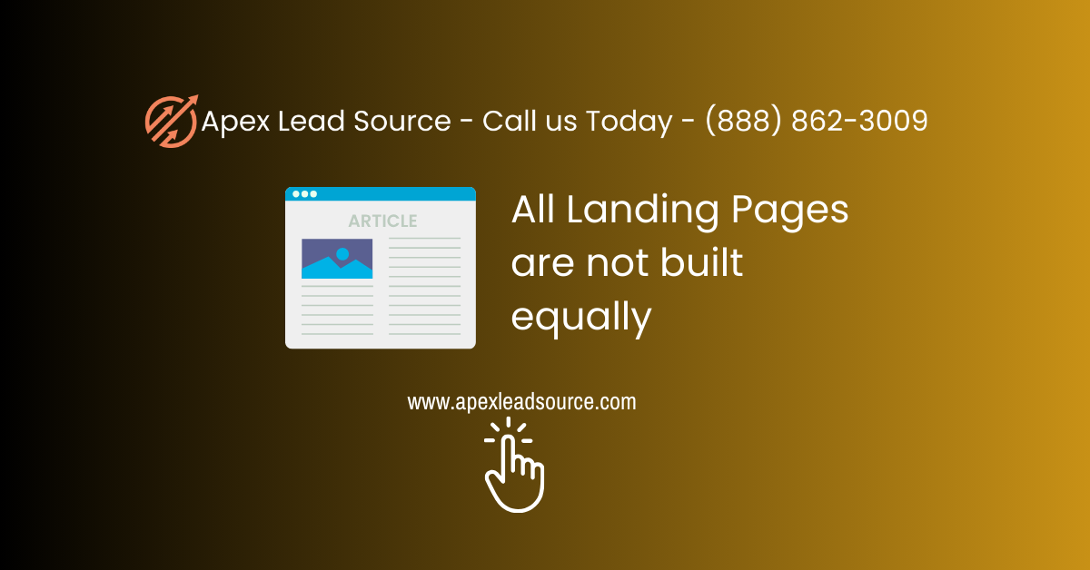 All Landing Pages are Not Built Equally